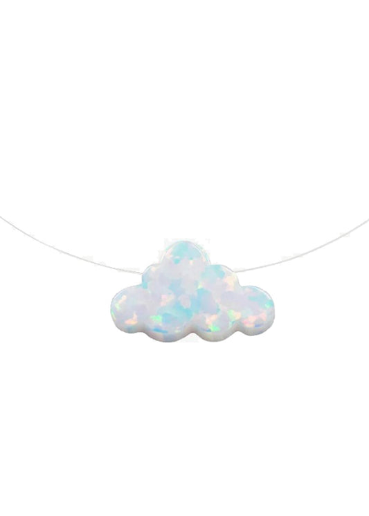 Tiny Cloud Charm "Invisible" String Necklace