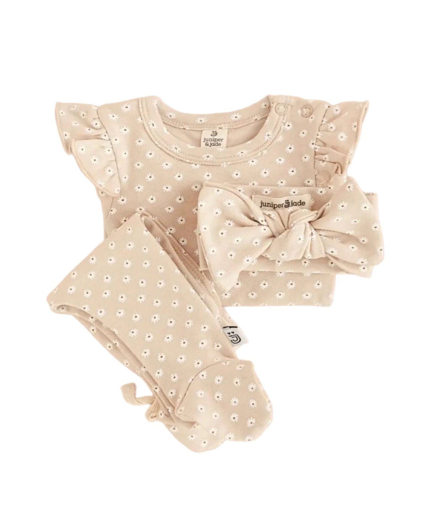 Baby Girl Daisy Organic 3-Piece Set | Daisy