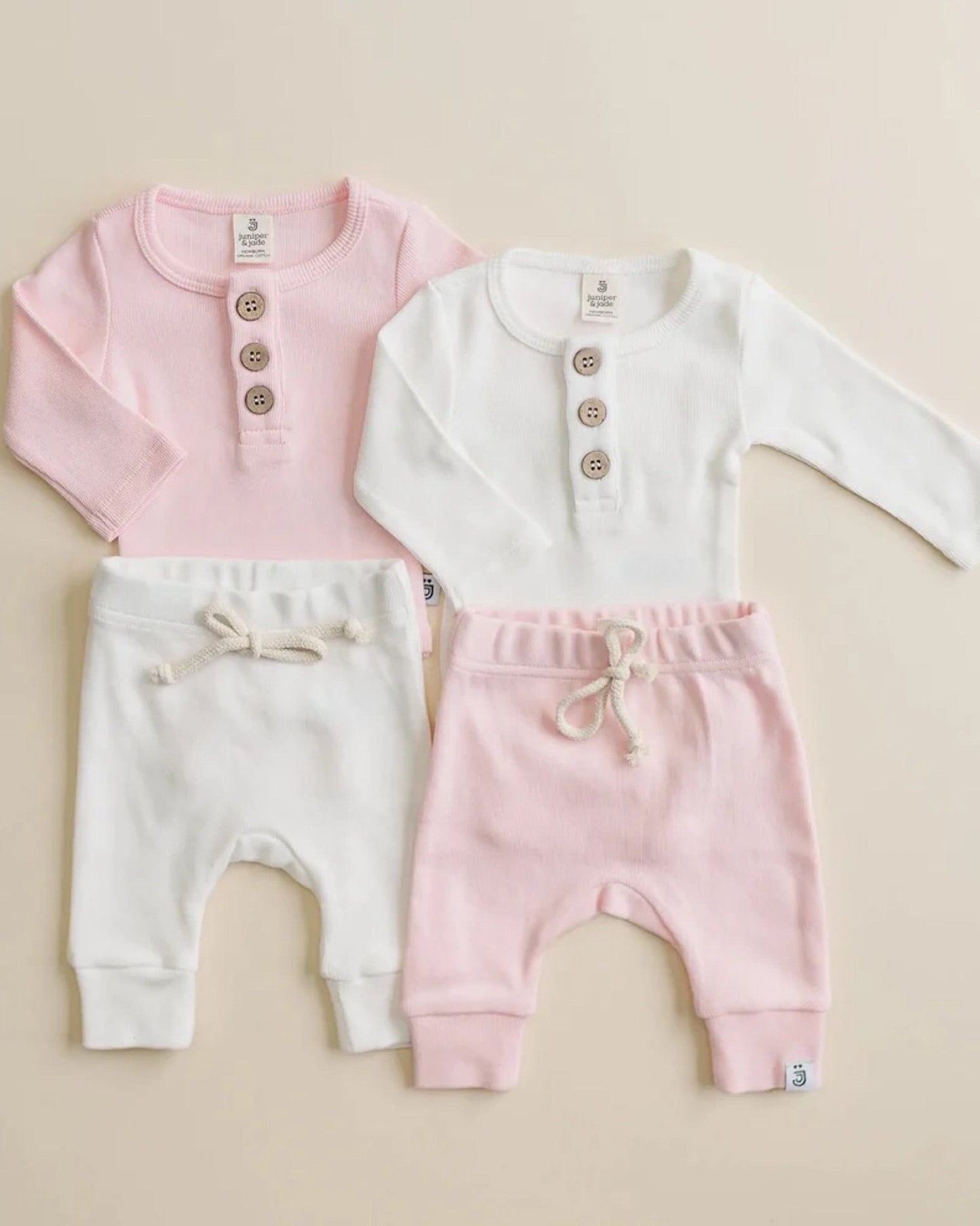 Organic Joggers | Pink - Blissfully Lavender BoutiqueLUCKY PANDA KIDS