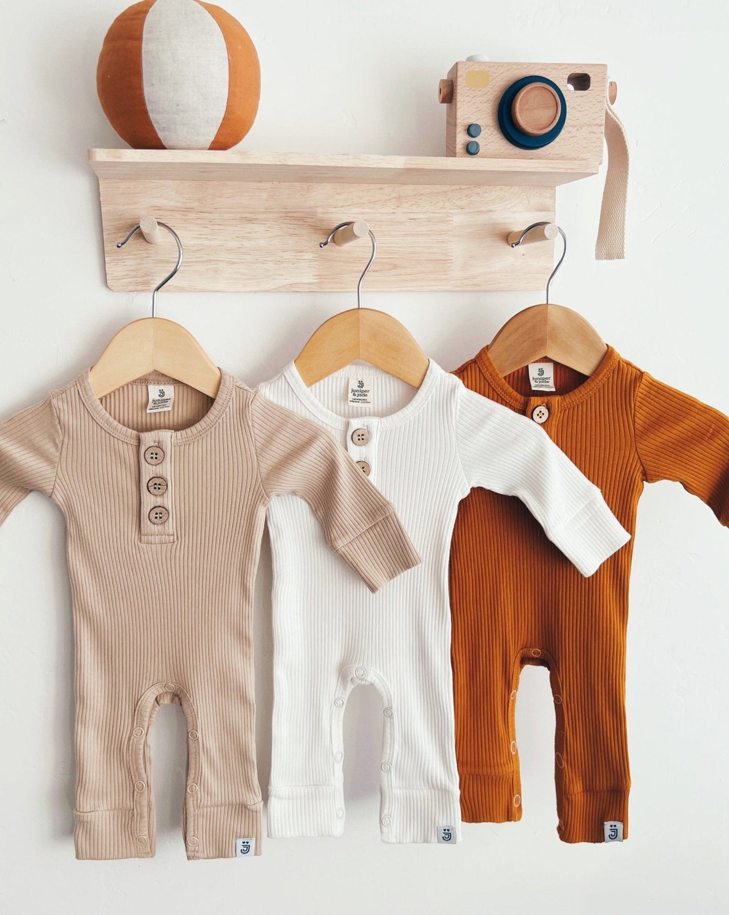 Organic Jumpsuit | Latte - Blissfully Lavender BoutiqueLUCKY PANDA KIDS