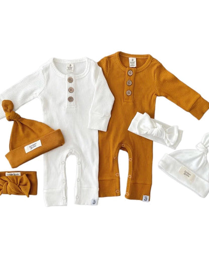 Organic Jumpsuit | Milk - Blissfully Lavender BoutiqueLUCKY PANDA KIDS