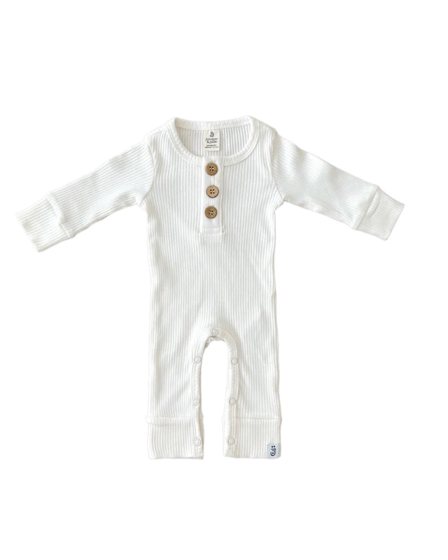 Organic Jumpsuit | Milk - Blissfully Lavender BoutiqueLUCKY PANDA KIDS