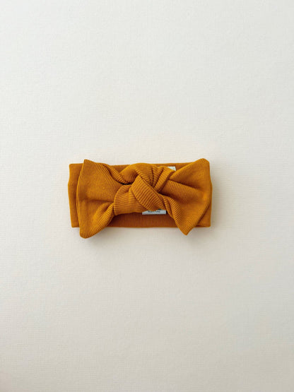 Organic Knot Bow | Cinnamon