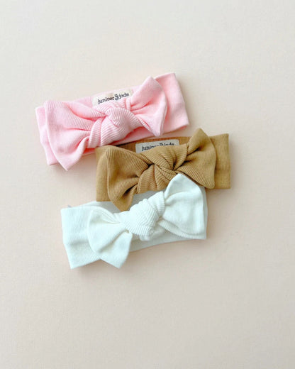 Organic Knot Bow | Latte