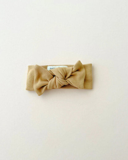 Organic Knot Bow | Latte