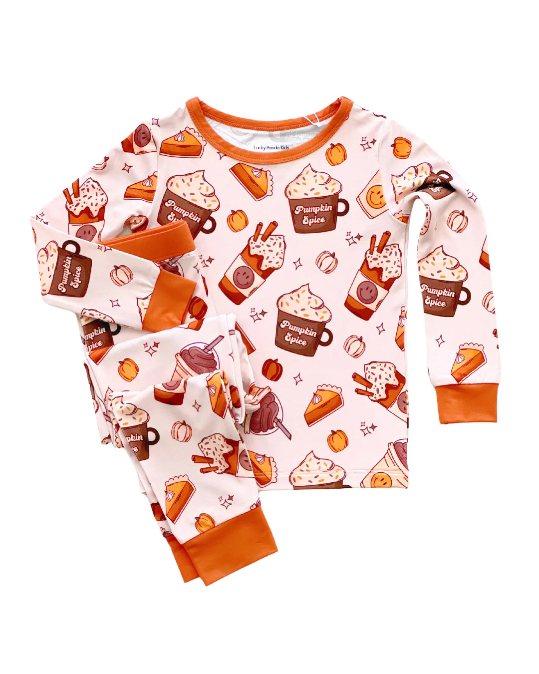 Pumpkin Spice Bamboo Two Piece Pajama Set