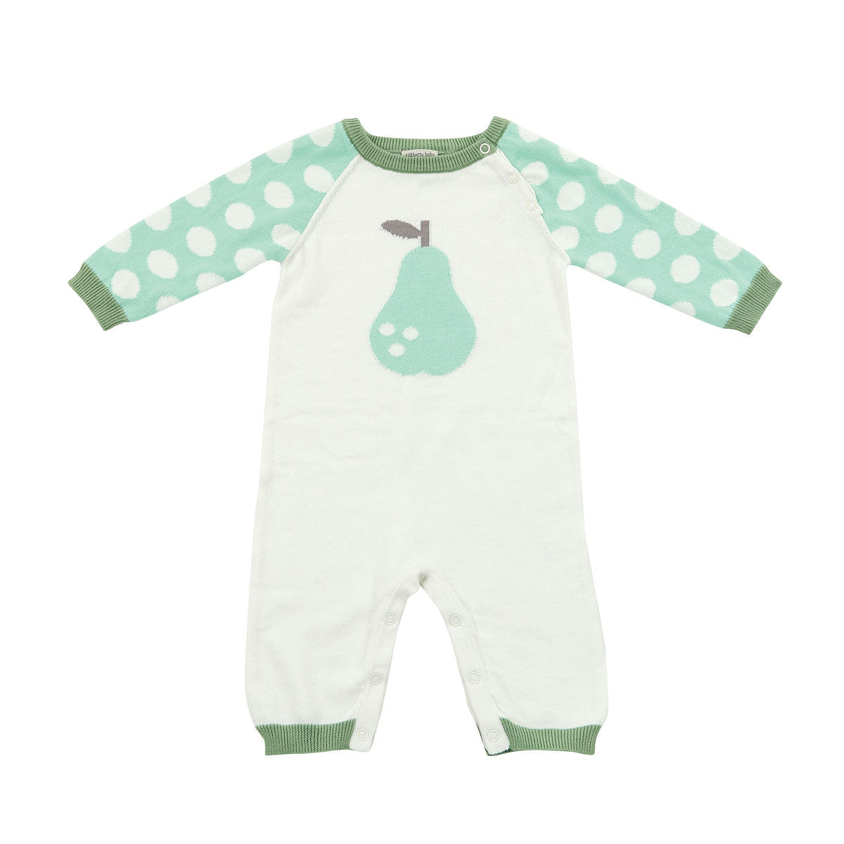 Sweater Romper (Seafoam Dot Pear)