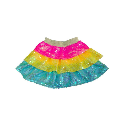 Girls Neon Sequins Skirt (Preorder) - Shipping Mid-April 2025