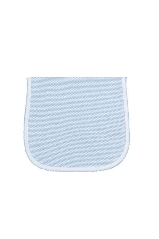 Blue Bubble Pima Cotton Baby Burp Cloth