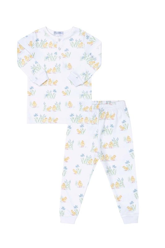 Chicks Print Pima Cotton Pajama Set for Kids