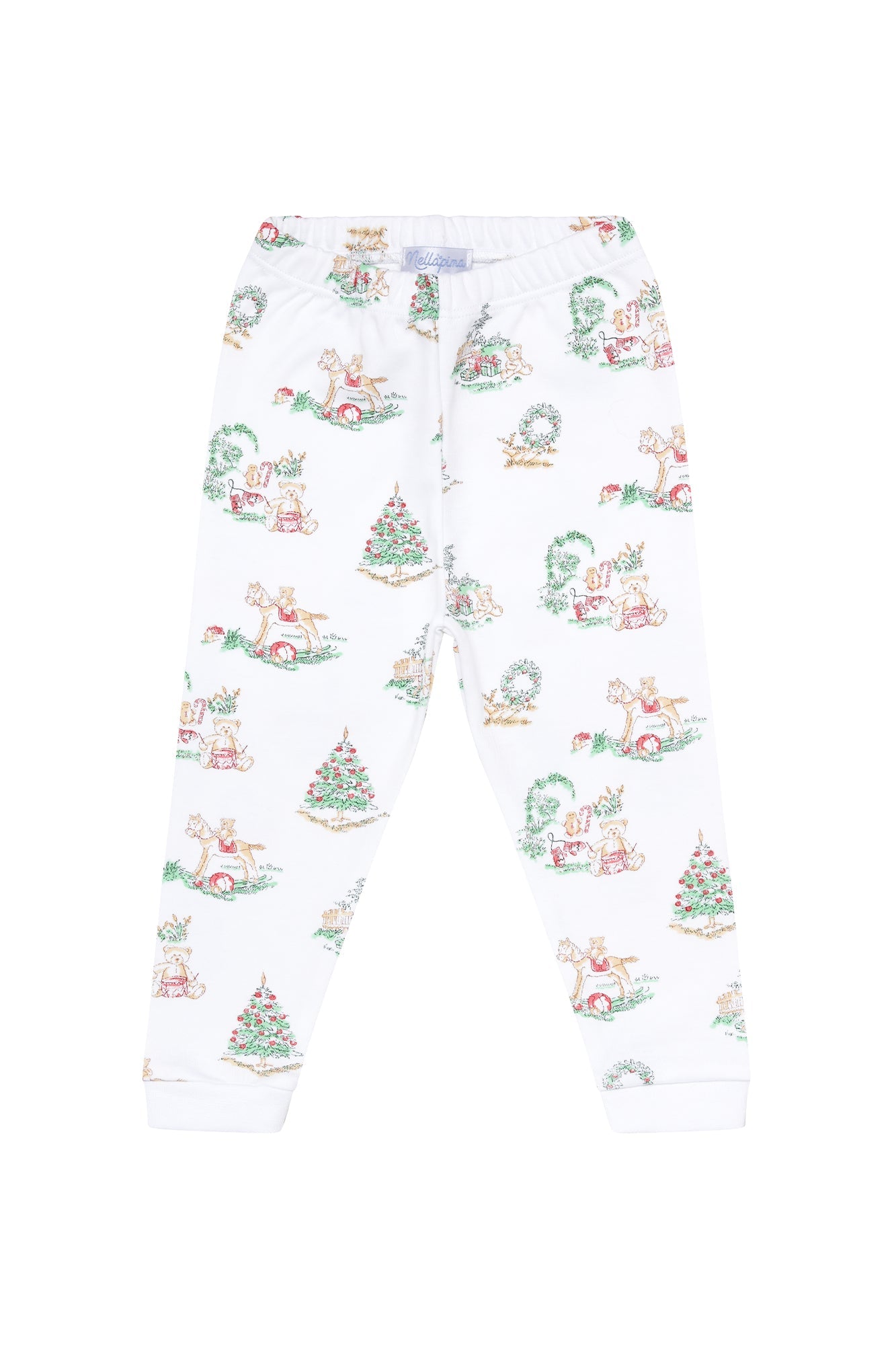 Boys Christmas Toile Pima Cotton Pajama Set