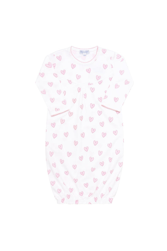 Pink Heart Print Gown 