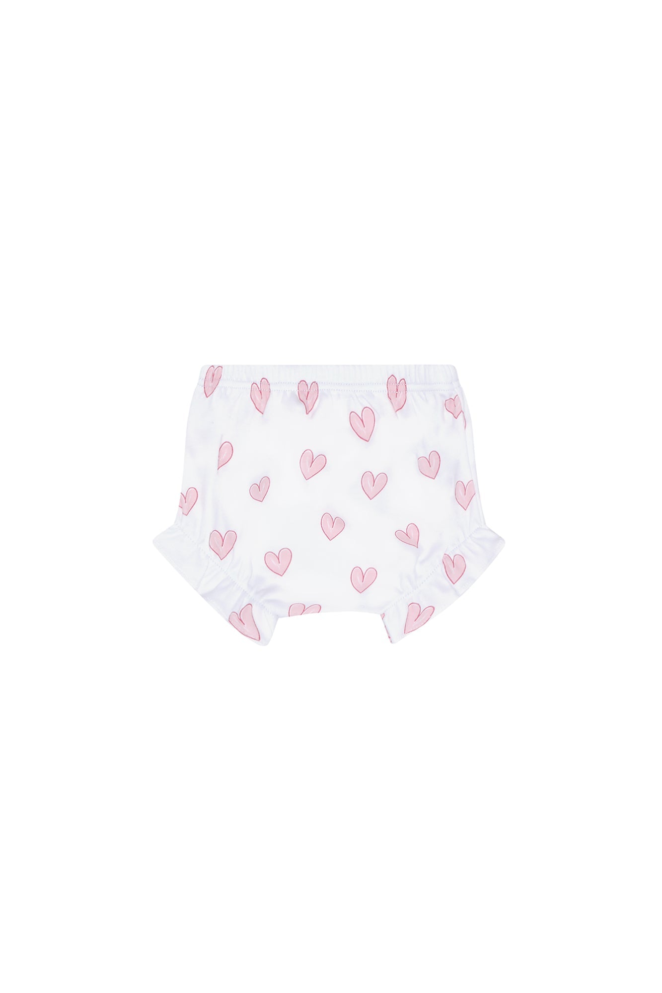 Baby Girl Pink Heart Print Diaper Cover Set