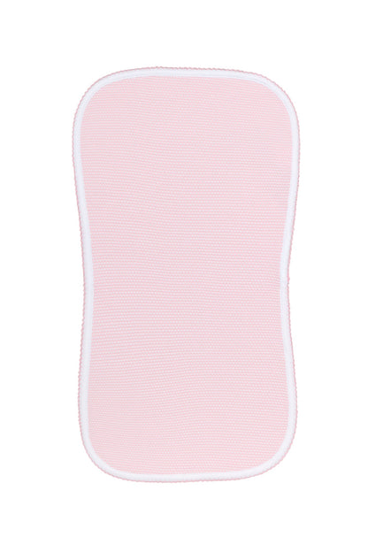 Pink Bubble Pima Cotton Burp Cloth