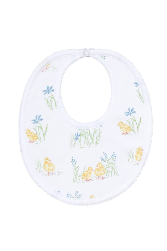 Chicks Print Pima Cotton Bib