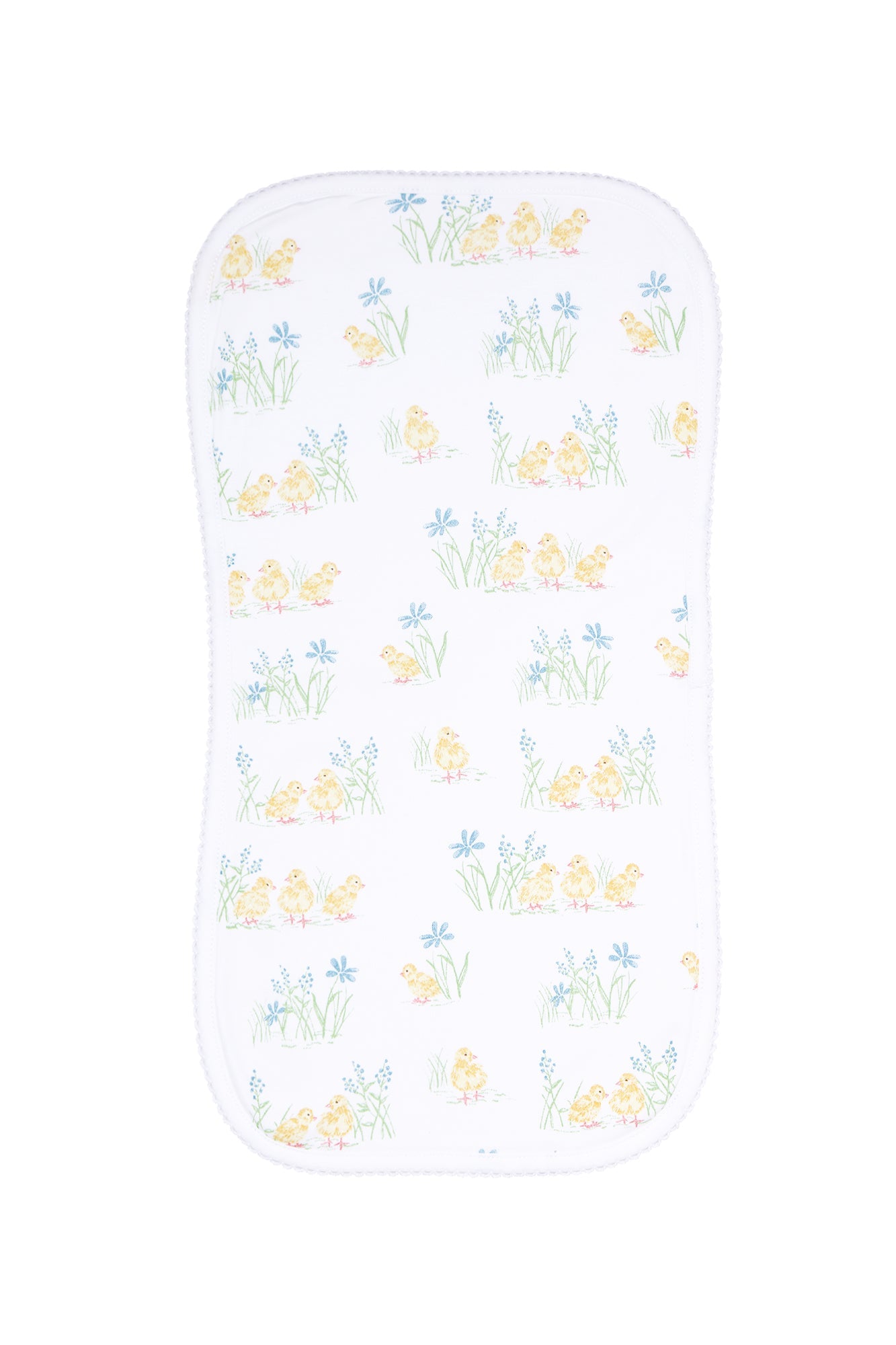 Chicks Print Pima Cotton Burp Cloth