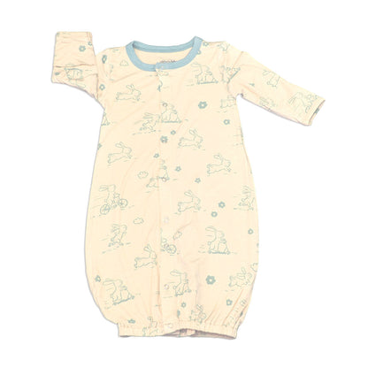 Go Go Bunny Print Baby Bamboo Converter Gown