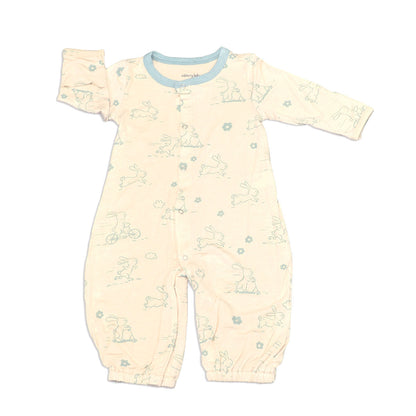 Go Go Bunny Print Baby Bamboo Converter Gown