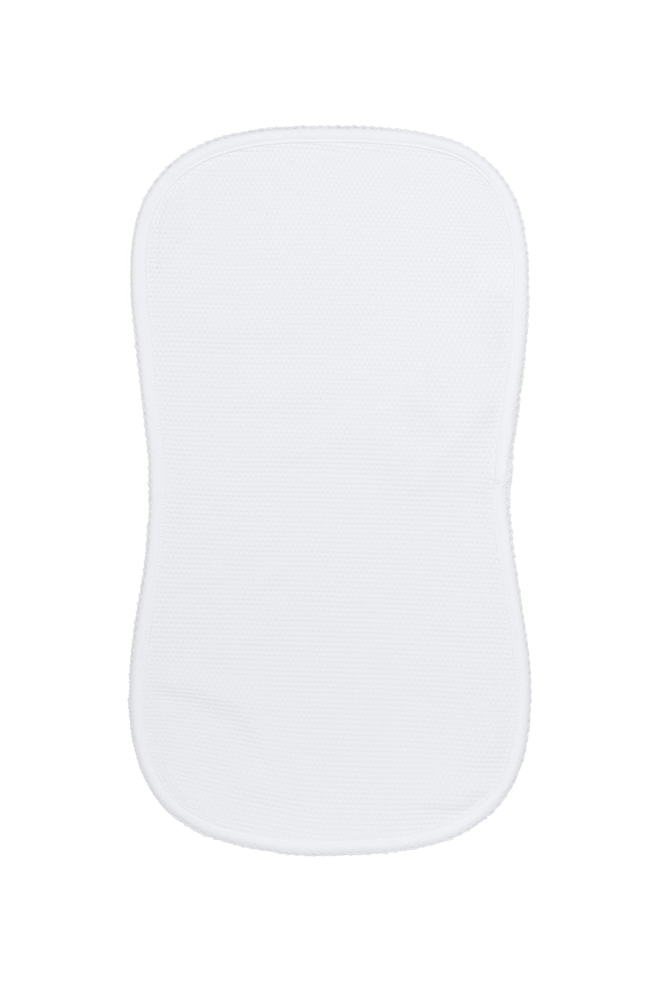 White Bubble Baby Pima Cotton Burp Cloth