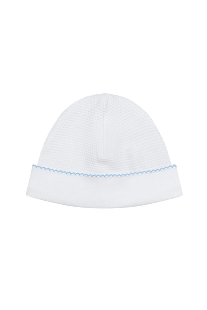 White Bubble Pima Cotton Baby Hat