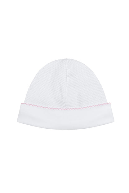 White Bubble Pima Cotton Baby Hat