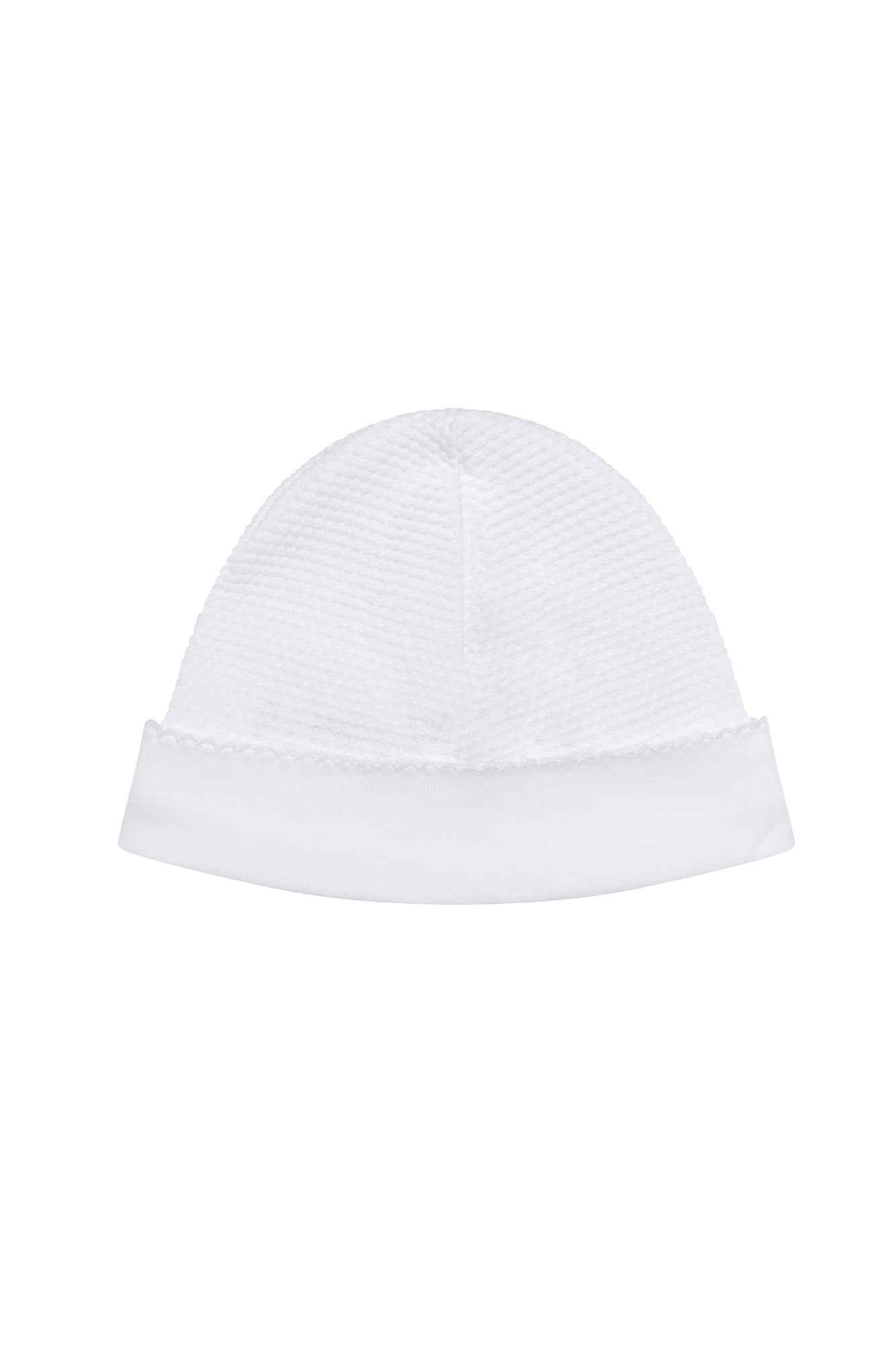 White Bubble Pima Cotton Baby Hat